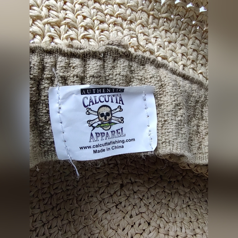 Calcutta Brand Women's Floppy Beach Woven Straw Hat Wide Brim Foldable Soft Feel - Picture 5 of 11